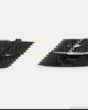 Answear Lab curea de piele culoarea negru