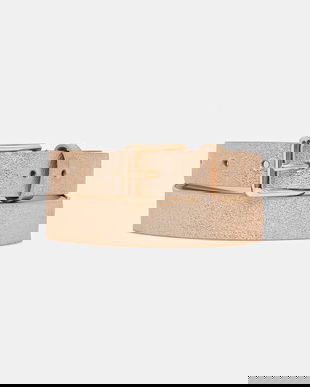 Answear Lab curea de piele culoarea bej