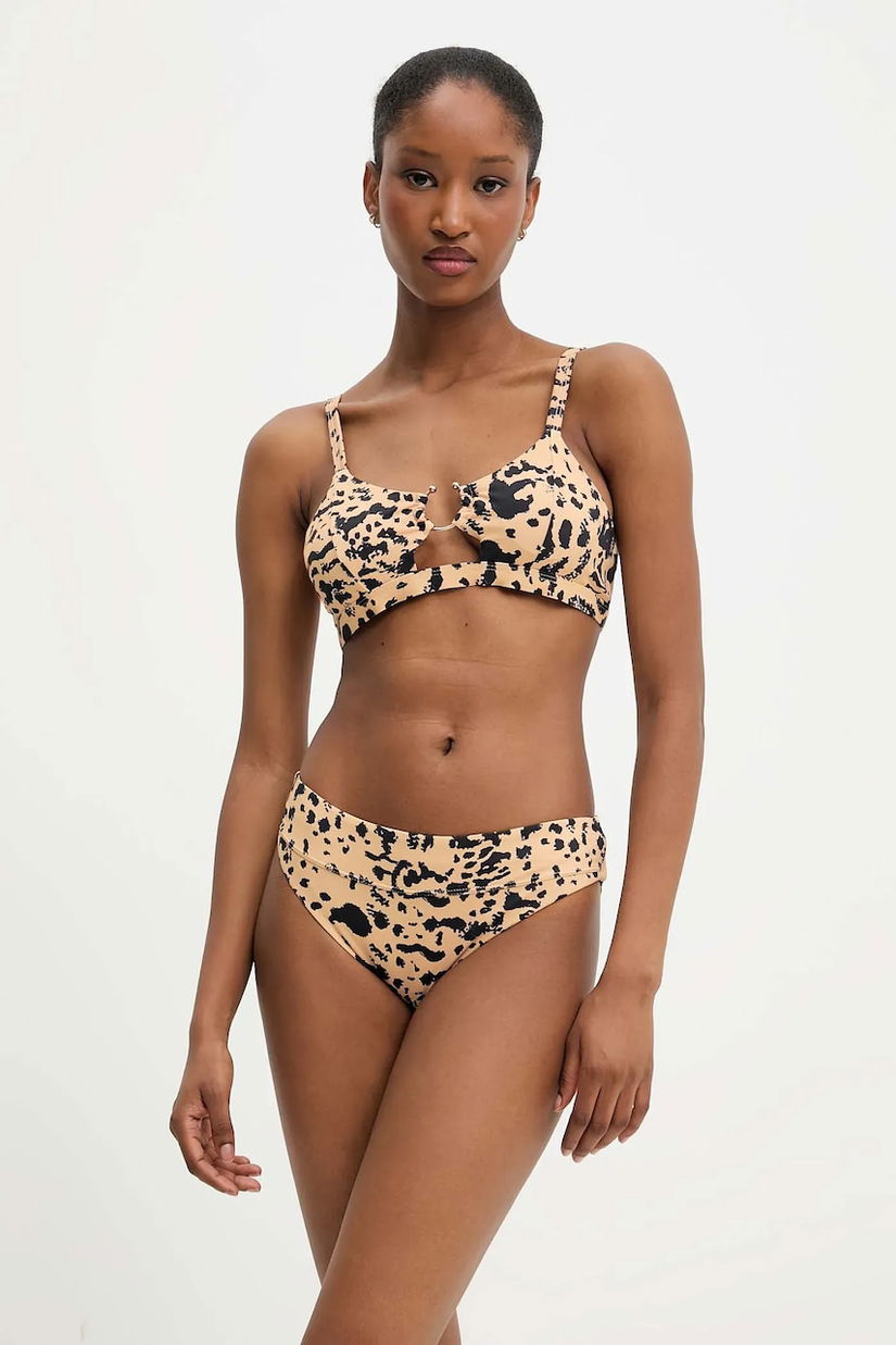 Answear Lab costum de baie din două piese culoarea portocaliu, cupa moale