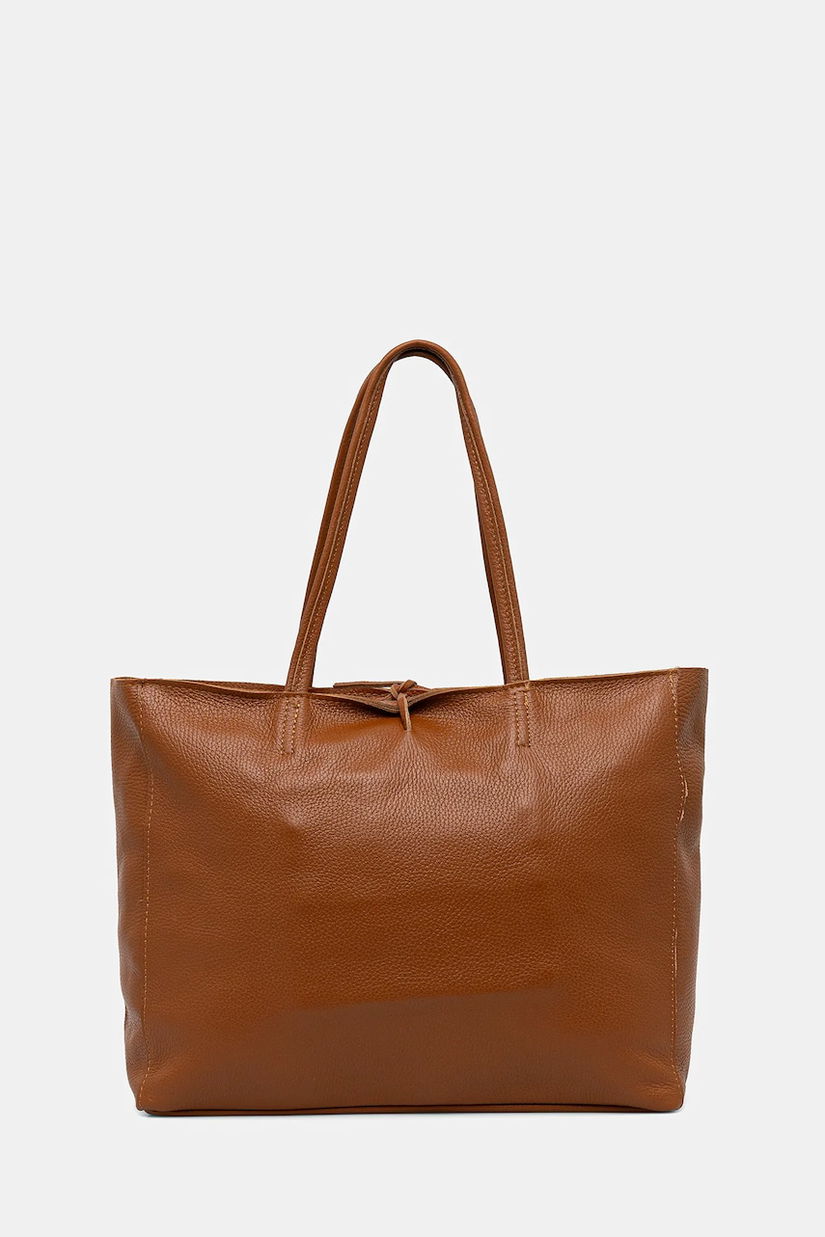 Answear Lab poseta de piele culoarea maro