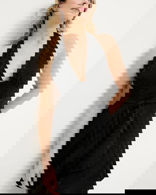 Answear Lab rochie culoarea negru, mini, evazati