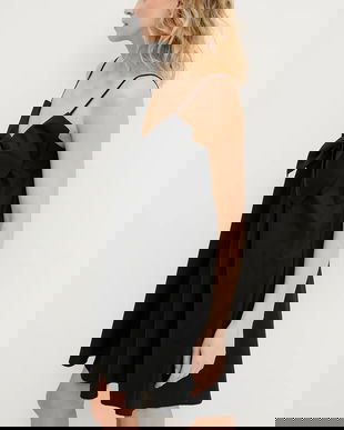 Answear Lab rochie din bumbac culoarea negru, mini, evazati