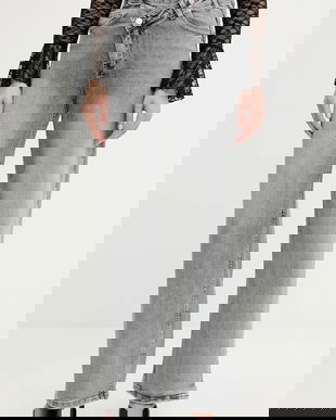 Answear Lab jeansi culoarea gri