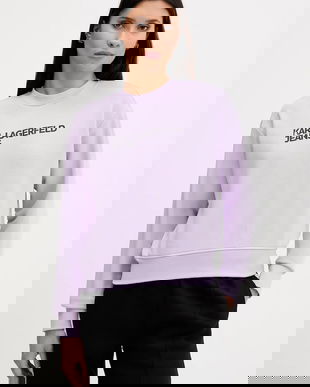 Karl Lagerfeld Jeans bluză culoarea alb, cu imprimeu, A1W20005