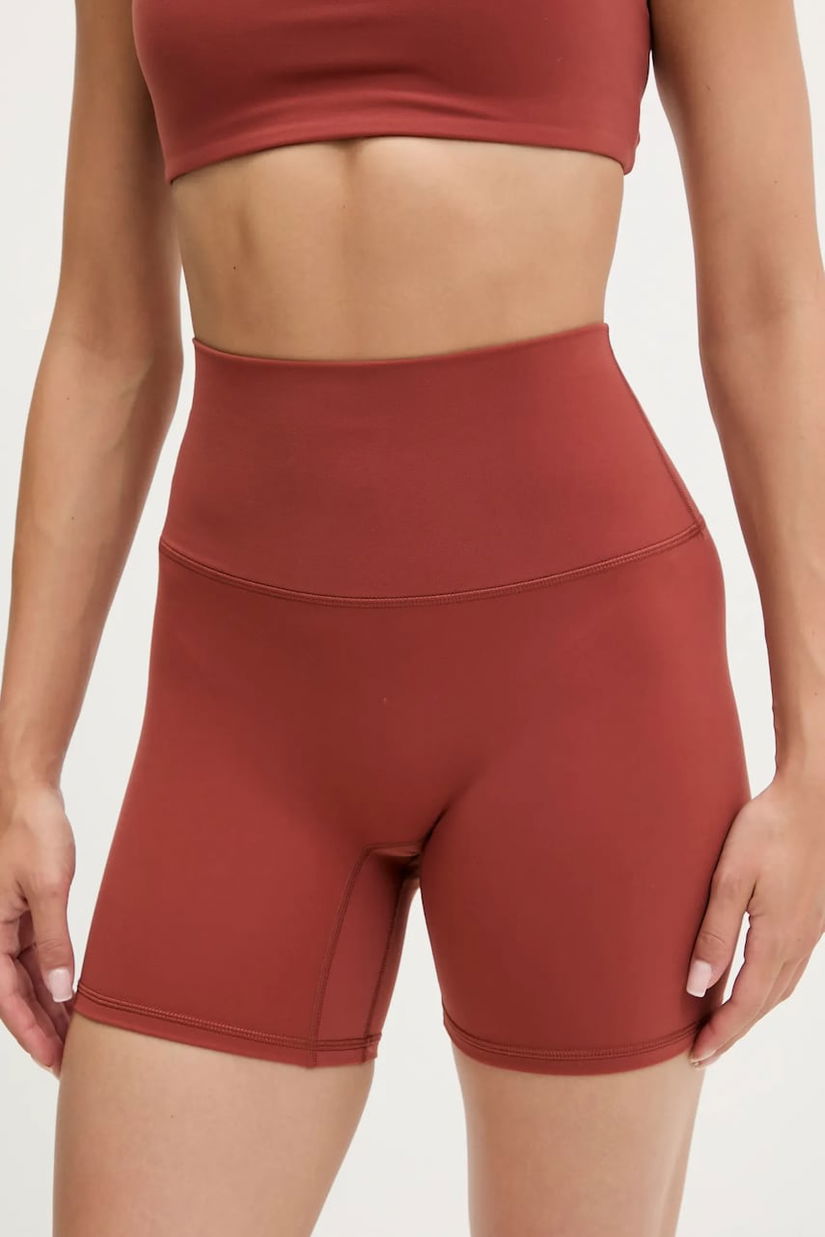 JOYINME pantaloni scurți de yoga Movement culoarea portocaliu, uni, high waist, Szorty.Movement