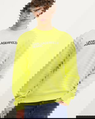 Karl Lagerfeld Jeans bluză culoarea negru, cu imprimeu, A1M20001