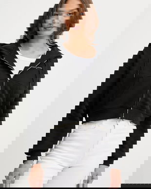 Tommy Jeans bluză culoarea negru, cu glugă, uni, DW0DW21163