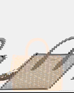 BOSS poșetă culoarea bej, 50547959