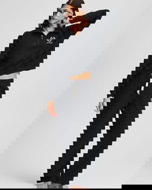 Karl Lagerfeld pantaloni de trening din bumbac HOTEL KARL culoarea negru, cu imprimeu, A3W44009