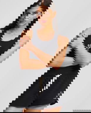 Karl Lagerfeld pantaloni scurți HOTEL KARL culoarea negru, cu imprimeu, medium waist, A3W44007