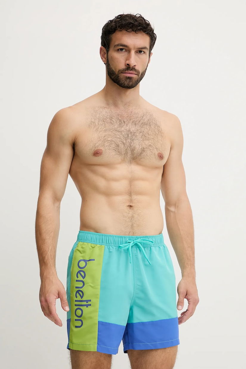 United Colors of Benetton pantaloni scurți de baie culoarea turcoaz, 5JD06X00U