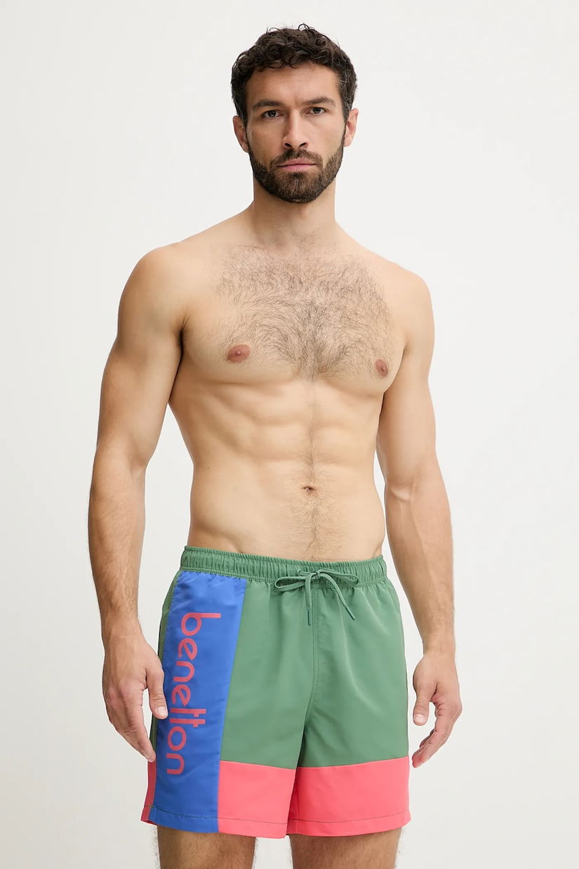 United Colors of Benetton pantaloni scurți de baie culoarea verde, 5JD06X00U