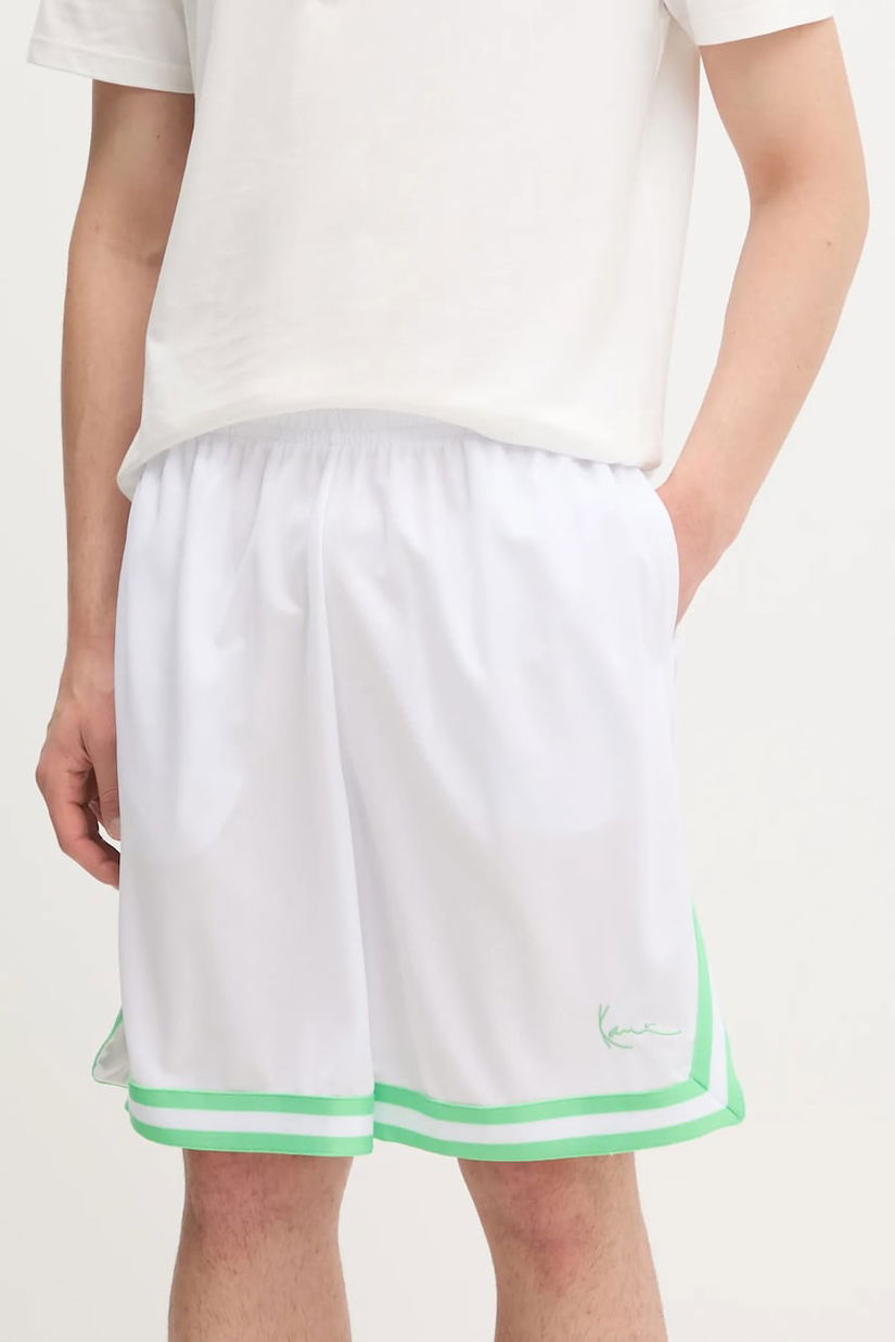Karl Kani pantaloni scurți culoarea alb, PD00005314