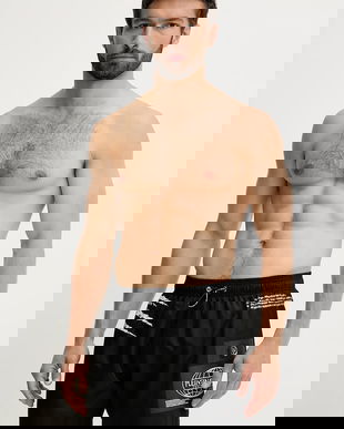 PLEIN SPORT pantaloni scurți de baie culoarea negru, PS25MBM05