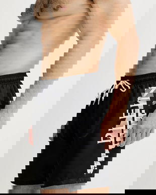 PLEIN SPORT pantaloni scurți de baie culoarea negru, PS25MBL02