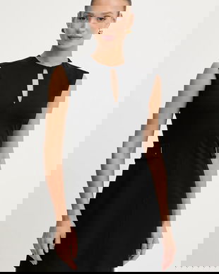 BOSS rochie culoarea negru, mini, drept, 50543277