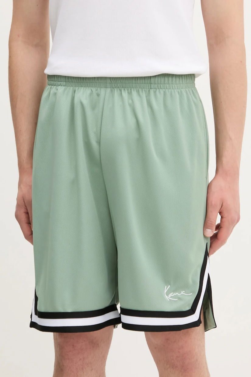 Karl Kani pantaloni scurți culoarea verde, PD00005316
