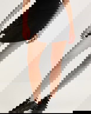 JOYINME fustă sport Shape culoarea negru, mini, evazați, Shape