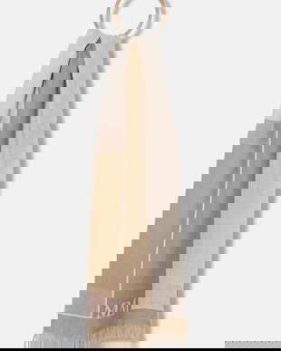 MM eșarfă din amestec de lână CORONA culoarea maro, cu imprimeu, 2526546027600