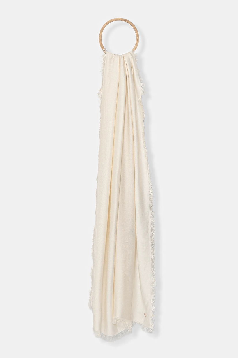 Weekend Max Mara șal LATINO culoarea bej, uni, 2525546064600