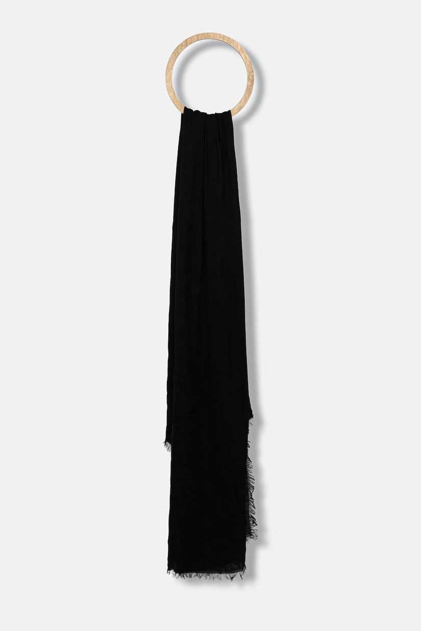 Weekend Max Mara șal LATINO culoarea negru, uni, 2525546064600