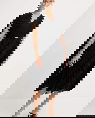 BOSS rochie culoarea negru, mini, evazați, 50548050