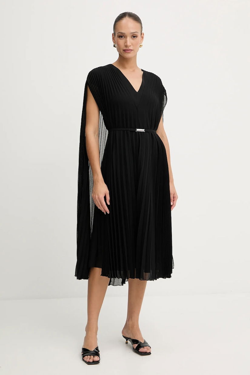 BOSS rochie culoarea negru, mini, evazați, 50548050