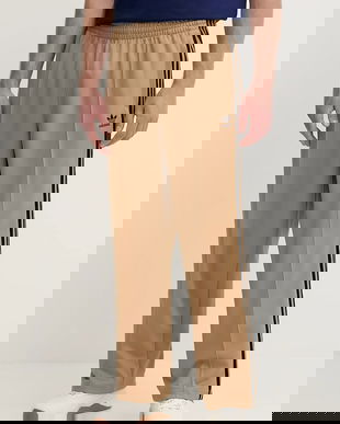 adidas Originals pantaloni de trening Baggy TP culoarea maro, cu imprimeu, JY1419