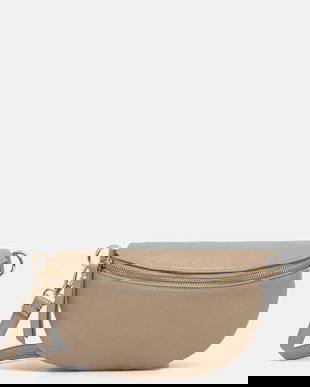 Answear Lab borseta de piele culoarea maro