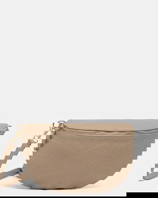 Answear Lab borseta de piele culoarea maro