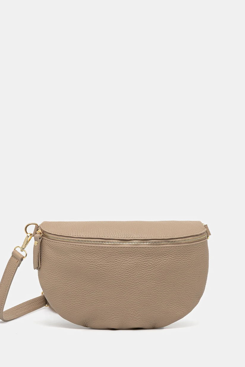 Answear Lab borseta de piele culoarea maro