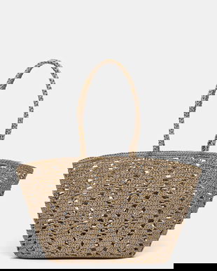 Answear Lab coș de plajă culoarea maro