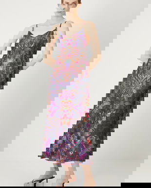 Medicine rochie culoare multicoloră midi evazat