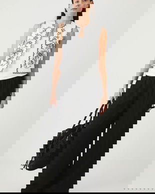 Medicine Vestă de bumbac culoare albă, fără închidere