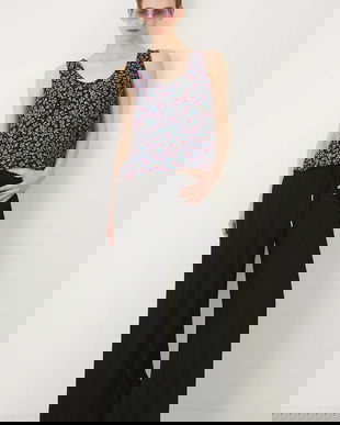 Medicine bluză culoarea neagră pentru femei cu model