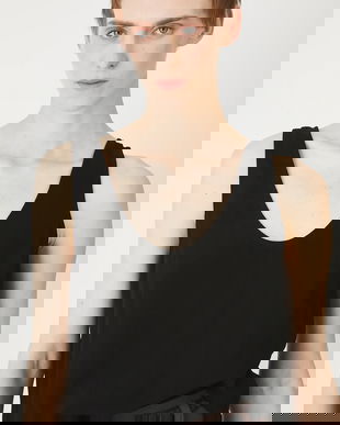 Medicine bluză culoarea femeilor negru neted