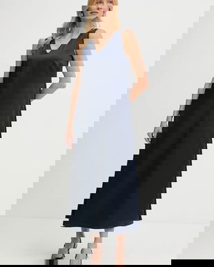 Weekend Max Mara rochie OTTELIA culoarea bleumarin, maxi, drept, 2525226061600