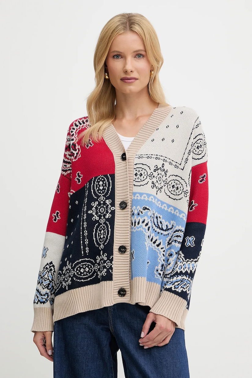 Weekend Max Mara cardigan din bumbac BAOBAB culoarea bleumarin, 2525346051600