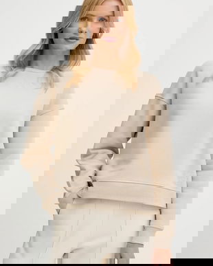 Weekend Max Mara bluză GERBA culoarea bej, uni, 2525926011600