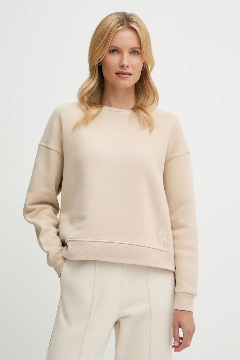 Weekend Max Mara bluză GERBA culoarea bej, uni, 2525926011600