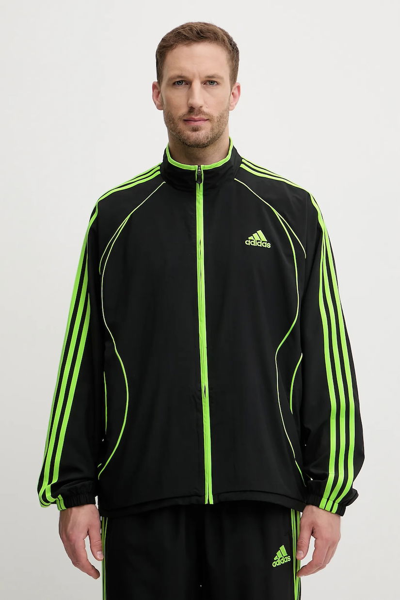 adidas Originals bluză Teamgeist culoarea negru, cu imprimeu, JW5866