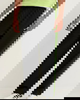 adidas Originals pantaloni de trening Wov Drill TP culoarea negru, cu imprimeu, JW5911