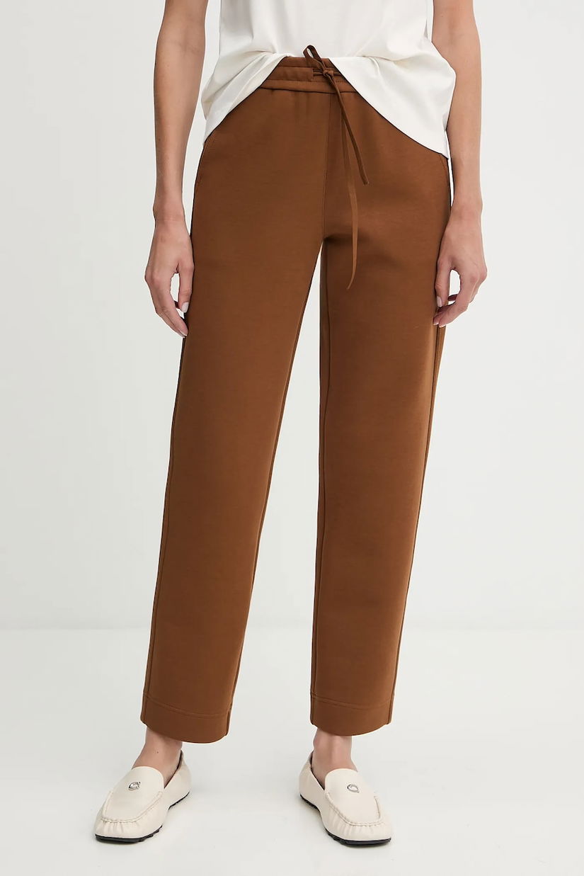 MM pantaloni de trening FURIO culoarea maro, uni, 2526786087600