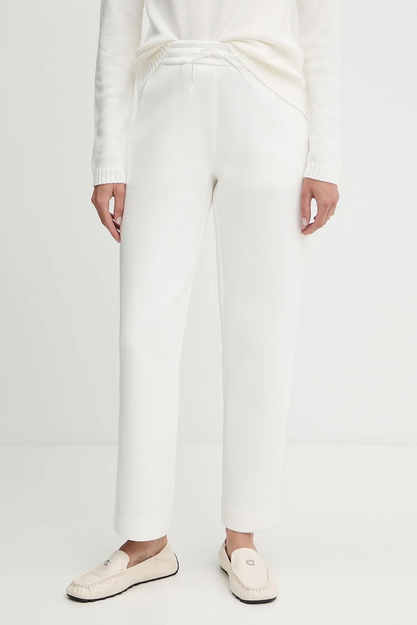 MM pantaloni de trening FURIO culoarea alb, uni, 2526786087600