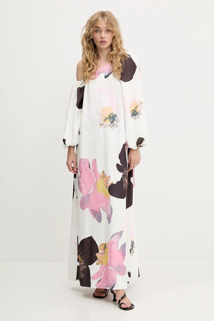 Stine Goya rochie culoarea bej, maxi, drept, SG-PF25-D137-2395