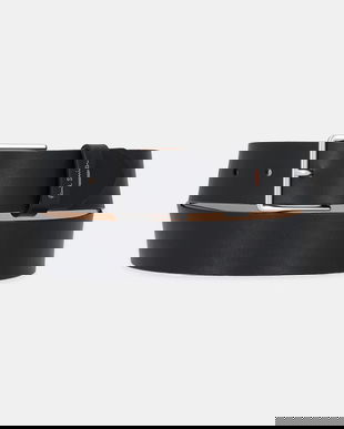 Paul Smith curea de piele culoarea negru, M1A-7946-NSTITC