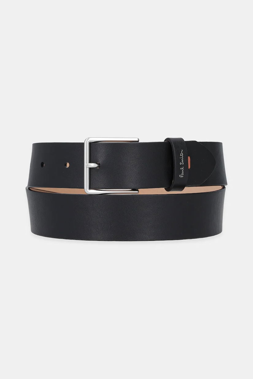 Paul Smith curea de piele culoarea negru, M1A-7946-NSTITC