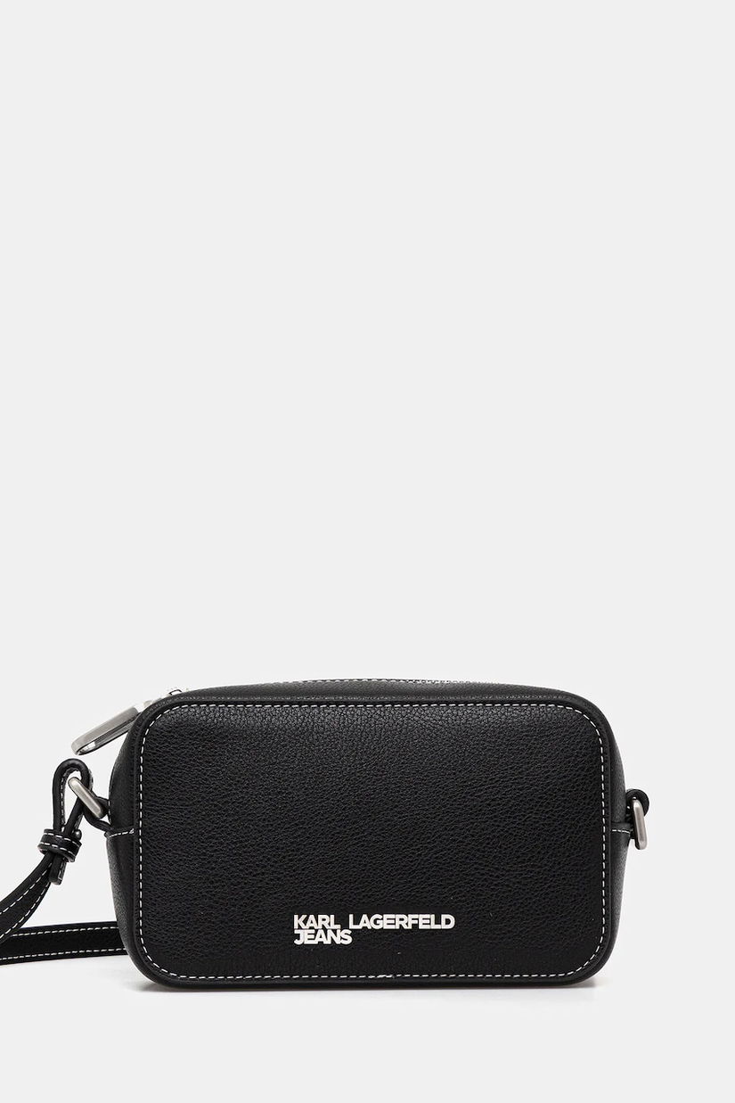 Karl Lagerfeld Jeans poșetă culoarea negru, A3W30012