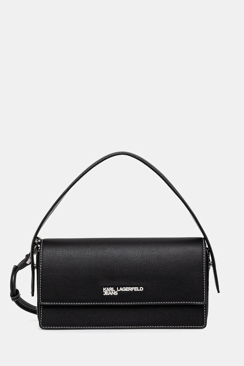 Karl Lagerfeld Jeans poșetă culoarea negru, A3W30010
