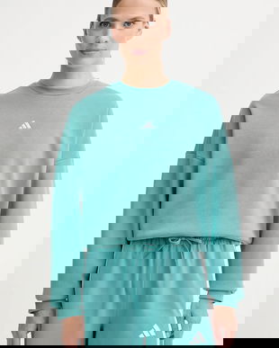 adidas bluză Essentials culoarea turcoaz, uni, JV7299